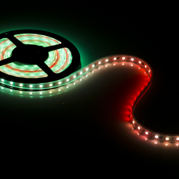 Лента SPI-5000P-5060-60 12V Cx3 RGB-Auto (12mm, 13.2W/m, IP66) (Arlight, Закрытый, IP66)