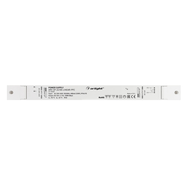 Блок питания ARV-SP-24100-LINEAR-PFC (24V, 4.17A, 100W) (Arlight, IP20 Пластик, 5 лет)