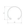 Экран SL-ROUND-D60-2000 OPAL (Arlight, Пластик)