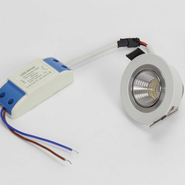 Светодиодный светильник встраиваемый 65 Series white housing BW102 (3W,220V,day white)