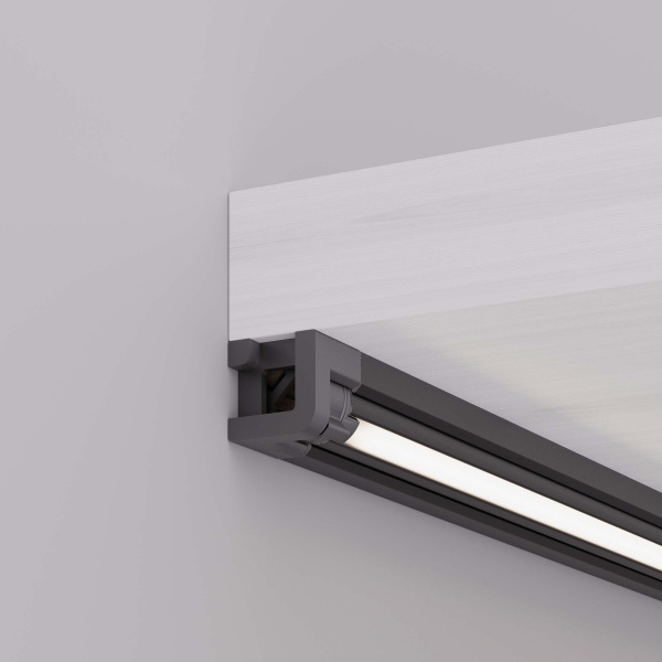 Профиль с экраном SL-KANT-H10-ROTATE-2000 IRON GREY (Arlight, Алюминий+пластик)