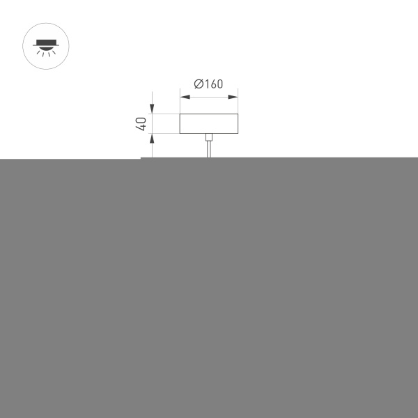 Светильник SP-ELEGANT-R500-37W Day4000 (BK, 120 deg, 230V) (Arlight, IP20 Металл, 3 года)