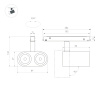 Светильник MAG-ORIENT-BLUM-12W Day4000 (BK, 40 deg, 48V) (Arlight, IP20 Металл, 5 лет)
