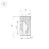 Силиконовый профиль WPH-FLEX-1018-SIDE-S10-20m WHITE (Arlight, Силикон)