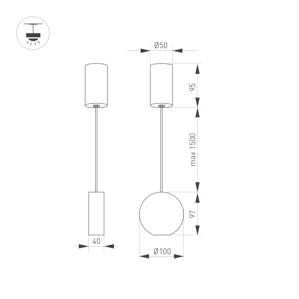 Светильник SP-ELEMENTA-ROLL-R100-9W Warm3000 (WH, 39 deg, 230V) (Arlight, IP40 Металл, 3 года)