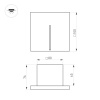 Светильник LT-TIE-S100-3W Warm3000 (GR, 25x45 deg, 230V) (Arlight, IP65 Бетон, 3 года)