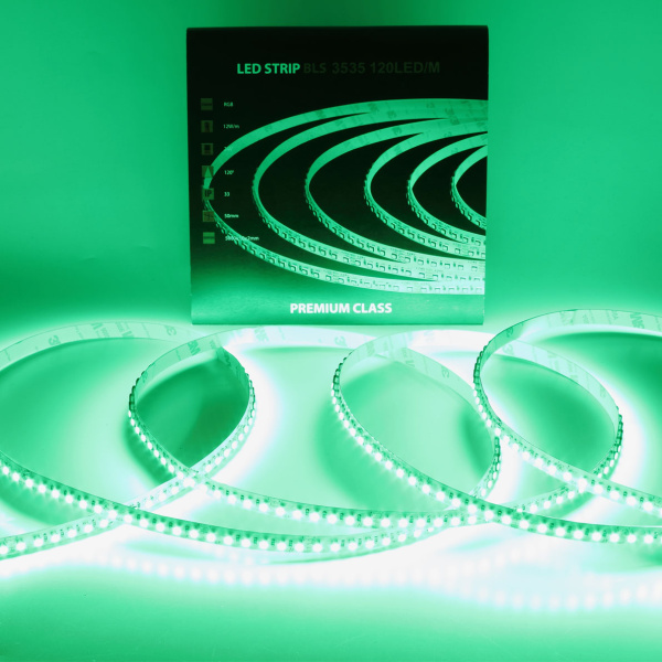Светодиодная лента Class Premium 3535 120 led/m, RGB, 24V, IP33, А48