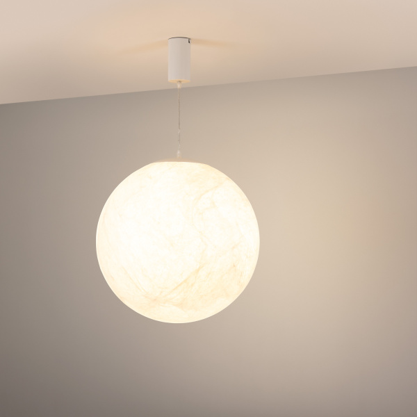 Светильник SP-SILKA-HANG-R600-12W Warm2700 (WH, 330 deg, 230V) (Arlight, IP20, Натуральный шелк, 3 года)