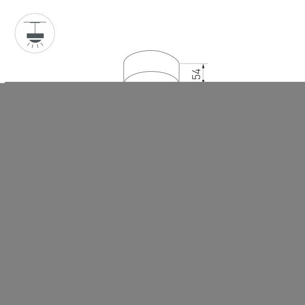 Светильник SP-POLO-HANG-LONG300-R85-15W White5000 (BK-WH, 40 deg) (Arlight, IP20 Металл, 3 года)