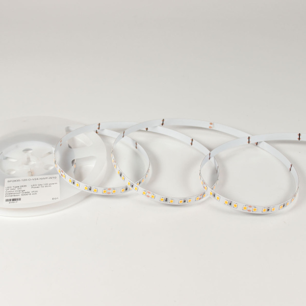 Светодиодная лента Standart Pro class, 2835, 120 led/m, 8mm, без скотча, orange, 24V, IP20, SL21