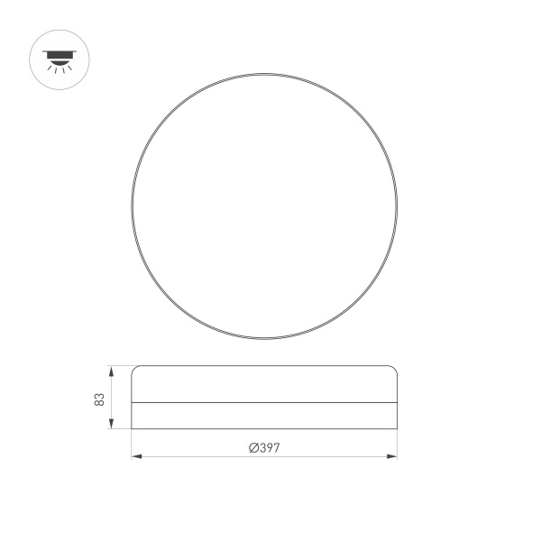 Светильник CL-SMURF-R400-30W Day4000-MIX (WH, 140 deg, 230V) (Arlight, IP40 Пластик, 3 года)