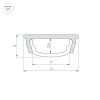 Профиль ARH-BENT-W11-2000 ANOD BLACK (Arlight, Алюминий)