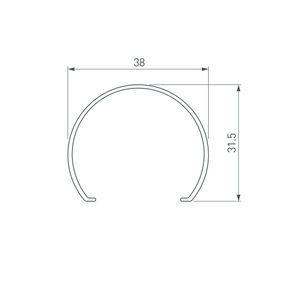 Экран ARH-POWER-W154-2000 OPAL (Arlight, Пластик)