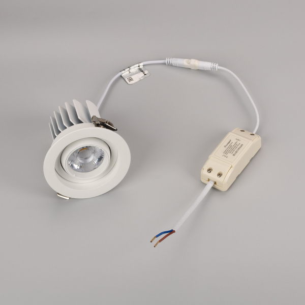 Светильник MS-VORTEX-BUILT-R90-12W Warm3000 (WH-WH, 20 deg, 230V) (Arlight, IP20 Металл, 5 лет)