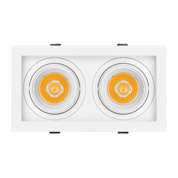 Светильник MS-VORTEX-BUILT-S210x117-2x20W Warm3000 (WH-WH, 20 deg, 230V) (Arlight, IP20 Металл, 5 лет)