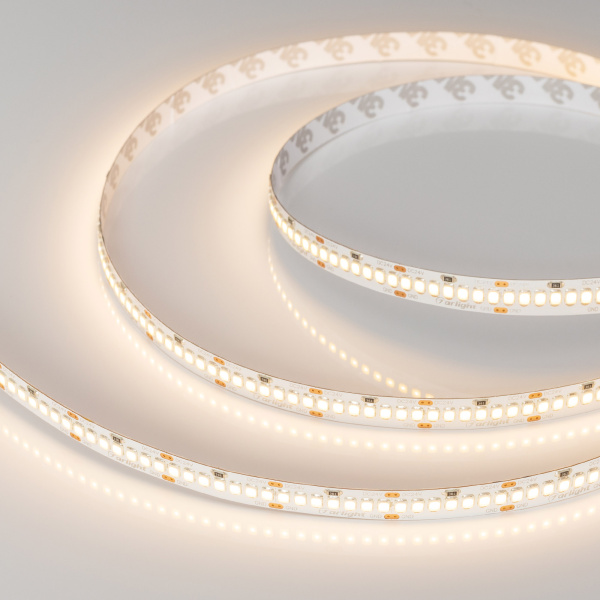 Лента RT-A252-10mm 24V Warm3000 (11 W/m, IP20, 2835, 5m) (Arlight, Открытый)