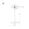 Светильник SP-KOTARO-R350-12W Warm3000 (BG-BG, 36 deg, 230V, TRIAC) (Arlight, IP20 Фетр, 3 года)