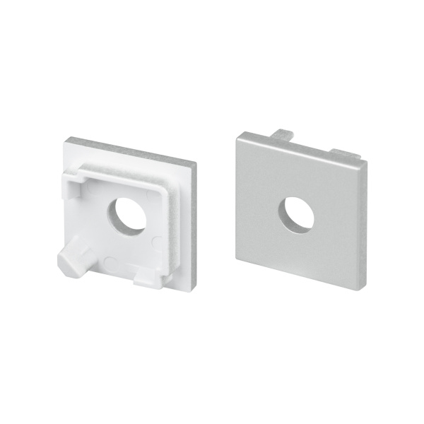 Заглушка SL-KANT-H16-S10 SQUARE с отверстием (Arlight, Пластик)