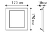 Светильник IM-170x170-16W Warm White (Arlight, -)