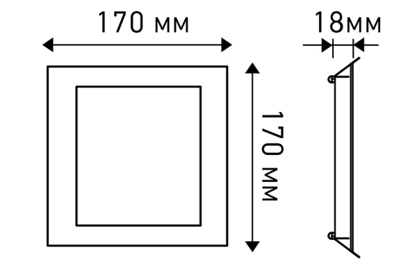 Светильник IM-170x170-16W Warm White (Arlight, -)