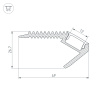 Профиль ARH-STAIR-W47-2000 ANOD (Arlight, Алюминий)