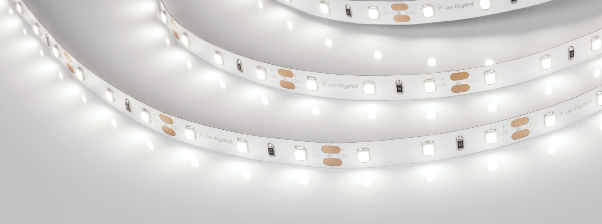Лента RT 2-5000 12V Day5000 (2835, 300 LED, CRI98) (Arlight, 7.2 Вт/м, IP20)