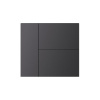 INTELLIGENT ARLIGHT Накладка панели KNX-23-3G-SUF Dark Grey (Backlightless) (IARL, IP20 Металл, 2 года)