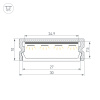 Профиль LINE-3010-2000 ANOD (Arlight, Алюминий)
