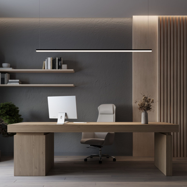 Профиль с экраном LINE-D-3734-2000 TETRA OLIVE GREY+OPAL (Arlight, Алюминий)