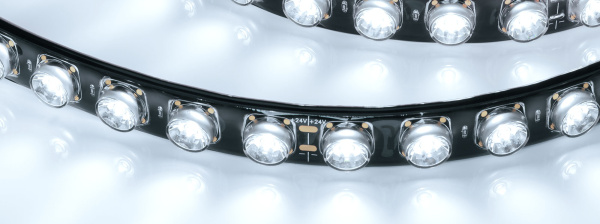 Лента герметичная FLT-PS-A42-BLACK-23mm 24V White6000 (21 W/m, IP67, 15deg, 5m) (Arlight, -)