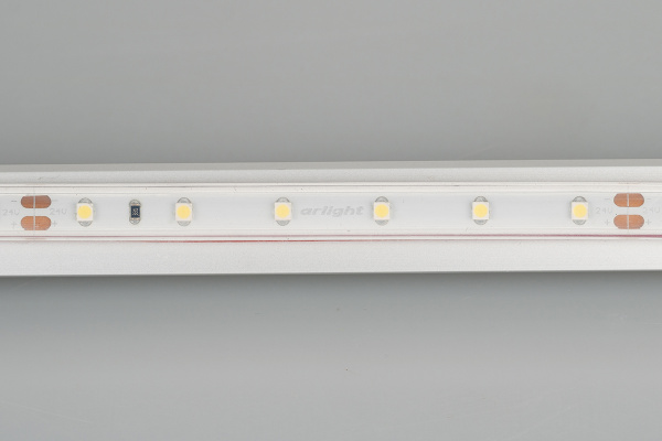Лента RTW 2-5000PS-50m 24V White6000 (3528, 60 LED/m, LUX) (Arlight, 4.8 Вт/м, IP67)