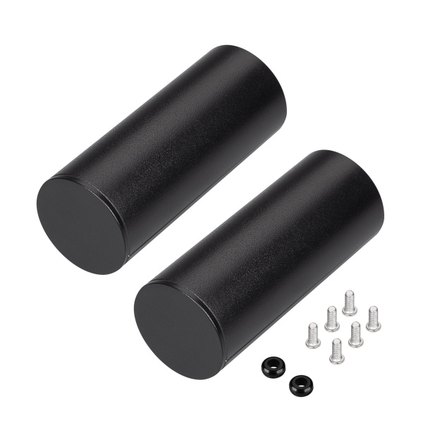 Заглушка ROUND-D36-360 BLACK с отверстием (Arlight, Металл)