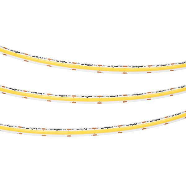 Лента COB-X576-10mm 24V Warm2700 (15 W/m, IP20, 5m) (Arlight, высок.эфф.150 лм/Вт)