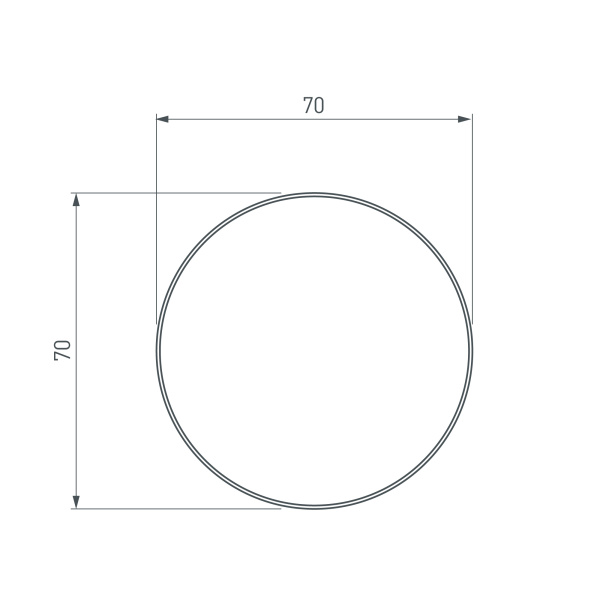 Экран SL-ROUND-D70-360deg-2000 OPAL (Arlight, Пластик)