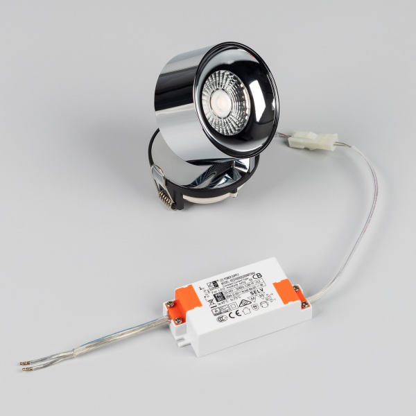 Светильник SP-PLURIO-BUILT-R77-9W Warm3000 (BK-CHR, 36 deg, 230V) (Arlight, IP20 Металл, 3 года)