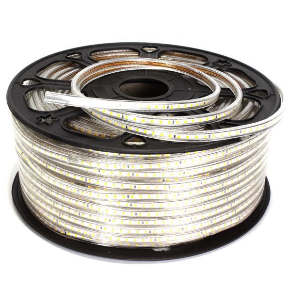 Светодиодная лента 220V 2835 120Led Warm White, 220F, IP68
