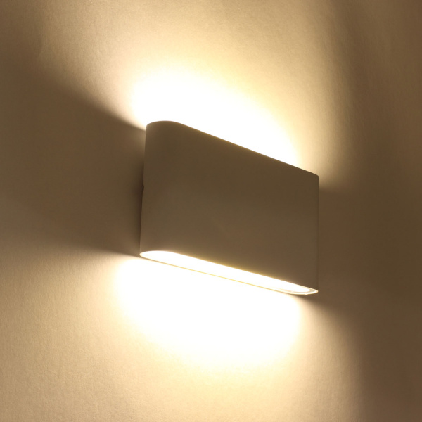 Светодиодный светильник JH-BD05 DHL17 (220V, 2х6W, белый корпус, warm white)