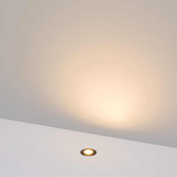 Светильник ART-PELURU-GROUND-R23-1W Warm3000 (GR, 100 deg, 24V) (Arlight, IP67 Металл, 3 года)