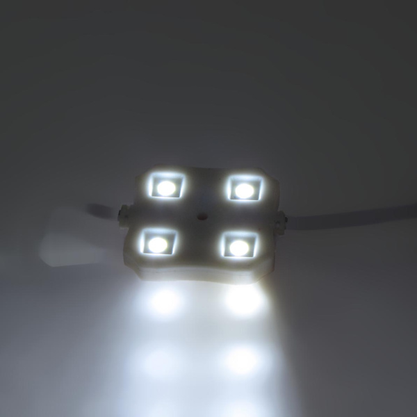 Светодиодный модуль квадратный 5050-4 (50Lm, 1,44W, 12V, Day White)